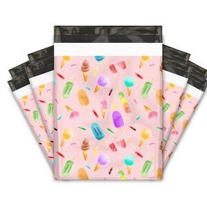 25 10x13 Ice Cream designer poly mailer